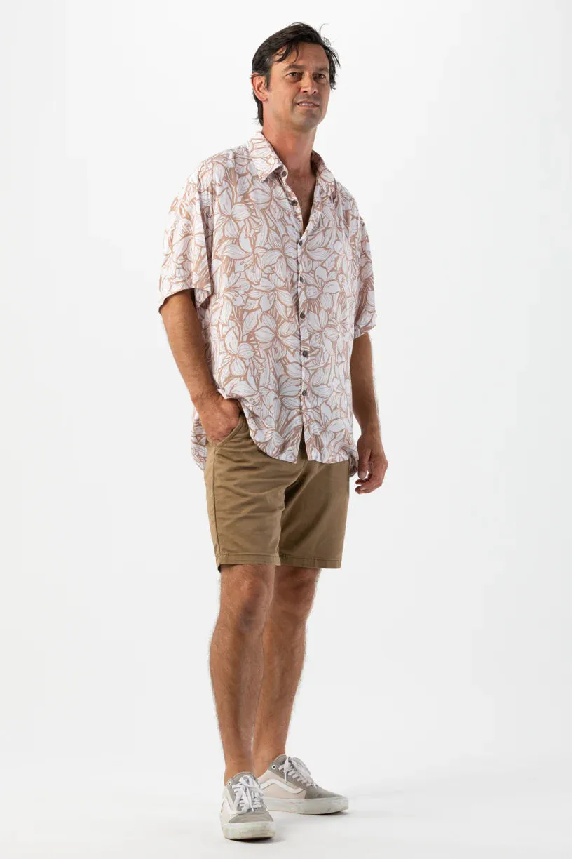 Tiare Hawaii Hilo Garden Sand Aloha Shirt