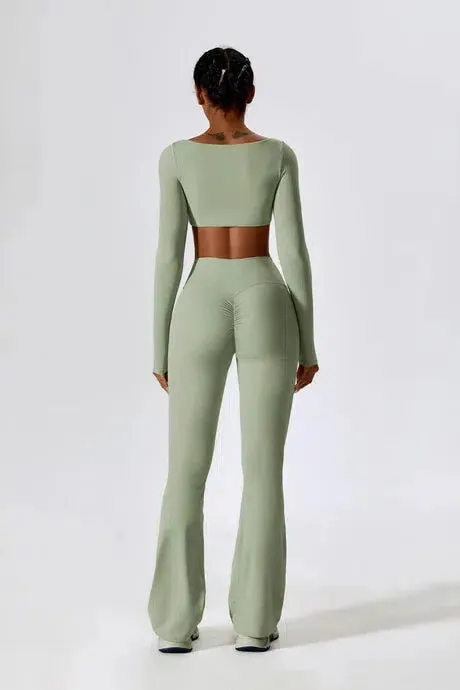 Tove – High-waisted fit – Flared gym leggings