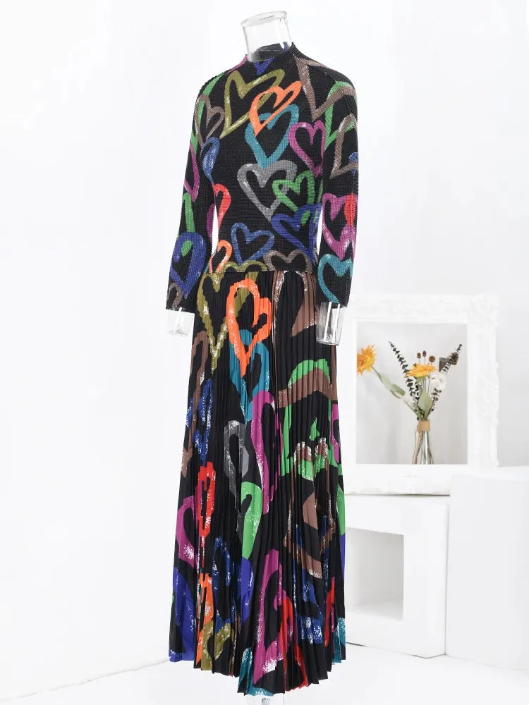 Truly Pleated Plisse Co-ord Maxi Skirt