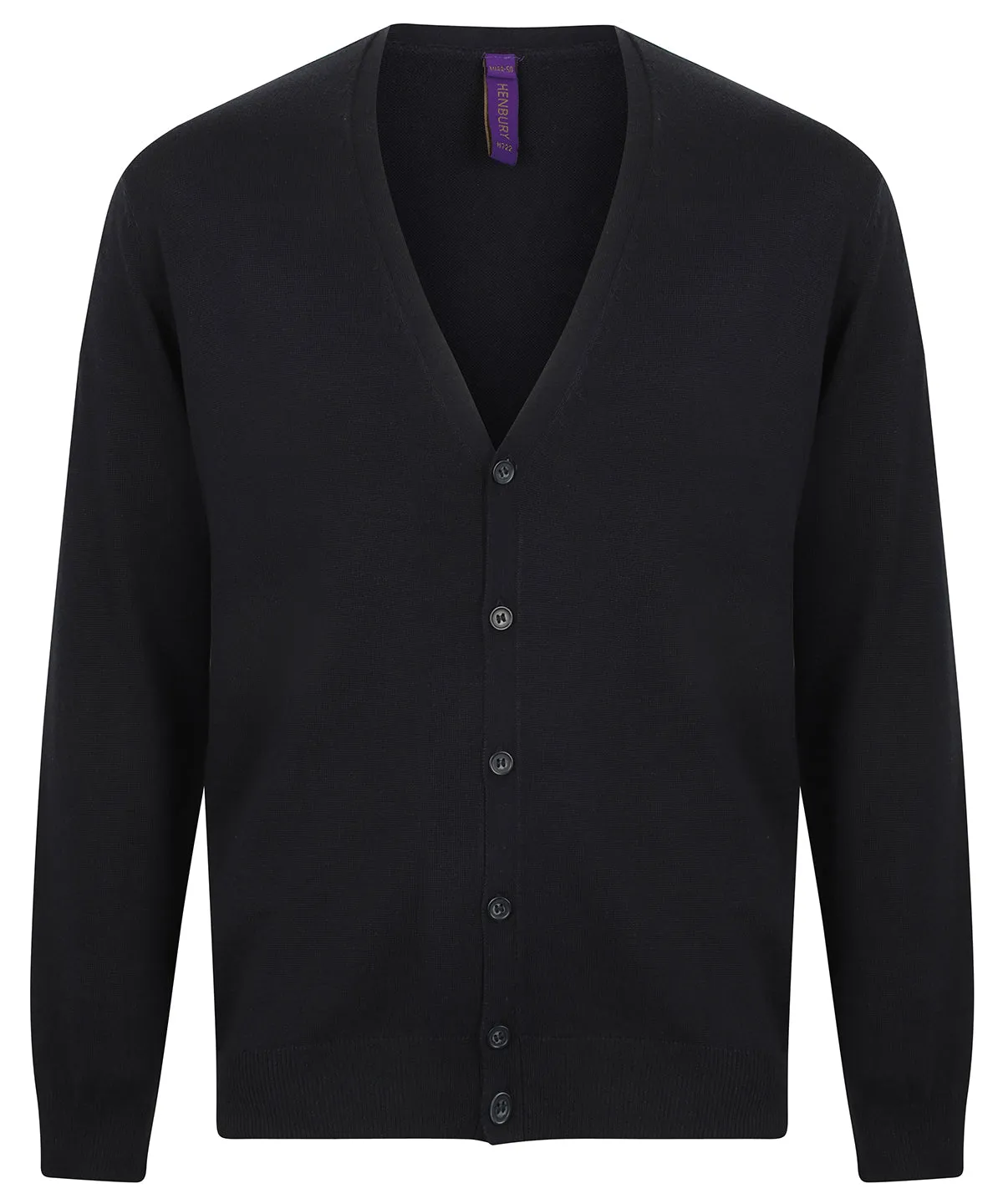 V-button cardigan | Navy