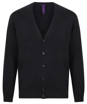 V-button cardigan | Navy