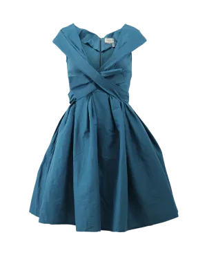 V-Neck Bow Dress