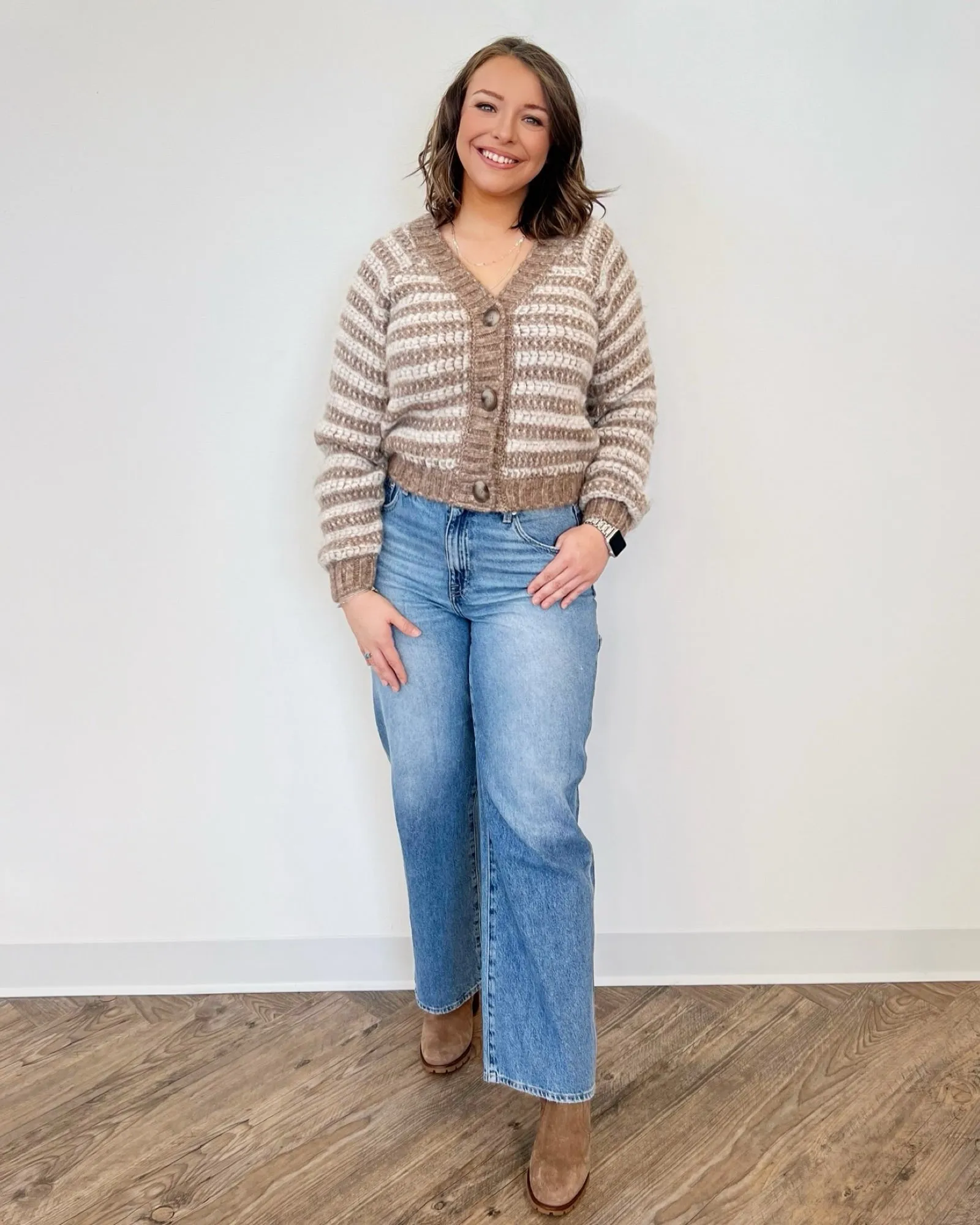 Vada Striped Cardigan