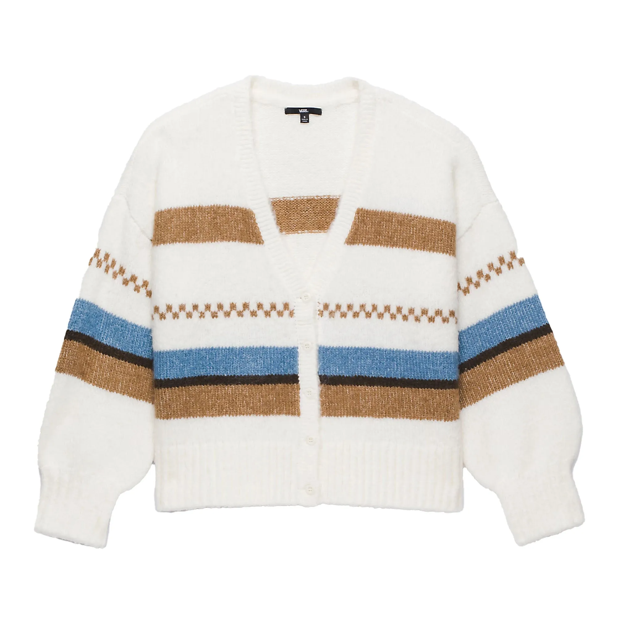 Vans Valerie Stripe Cardigan Women's Sweater - Marshmallow