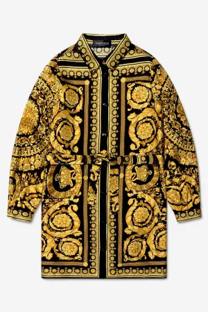 Versace Girls Baroque Print Shirt Dress