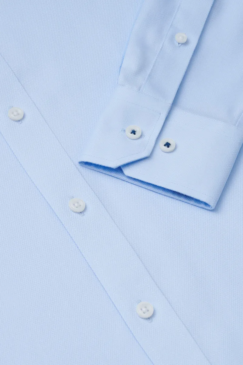 VISDRY™ Dobby Dress Shirt | Light Blue 2408NZ