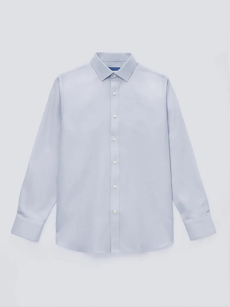VISDRY™ Dobby Dress Shirt | Light Grey GYE128