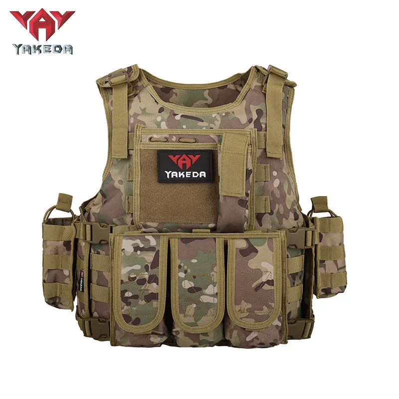 VT-322 YAKEDA  Military Tactical Vest Camouflage Body Armor Sports Wear Hunting Vest Army Molle police bulletproof Vest Black