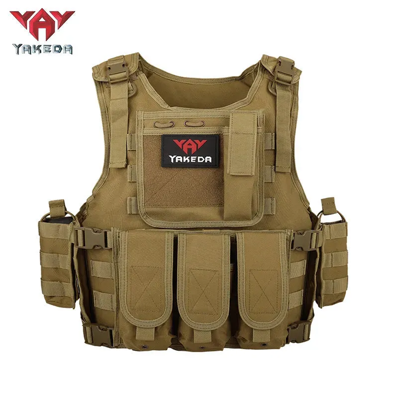 VT-322 YAKEDA  Military Tactical Vest Camouflage Body Armor Sports Wear Hunting Vest Army Molle police bulletproof Vest Black