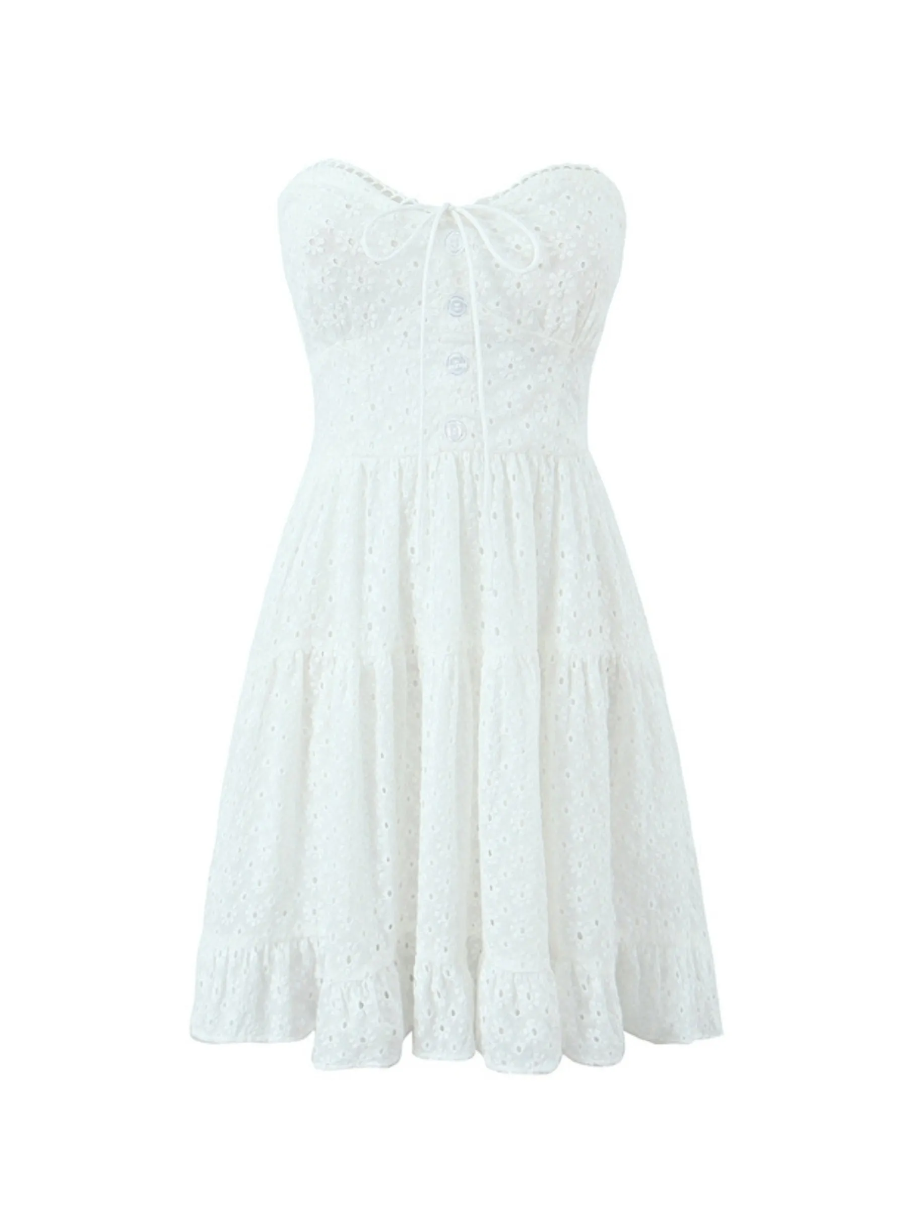 Vvsha Angelee Strapless Mini Dress