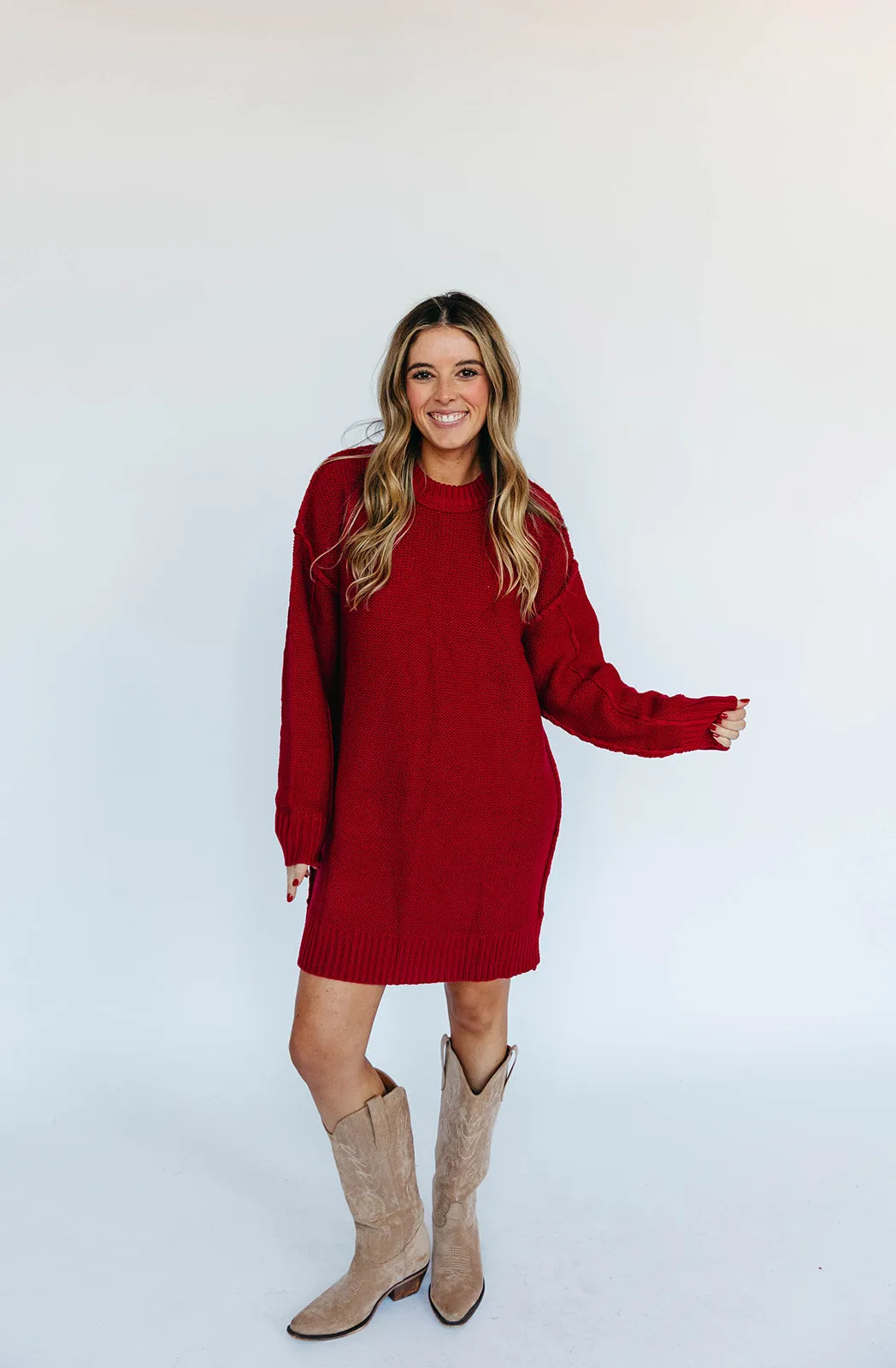 Walker Mini Dress - Red