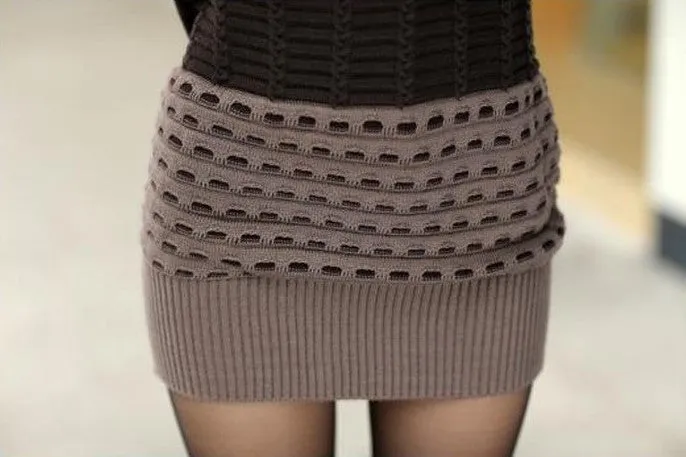 Warm Knitted Sweater Dress
