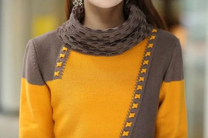 Warm Knitted Sweater Dress