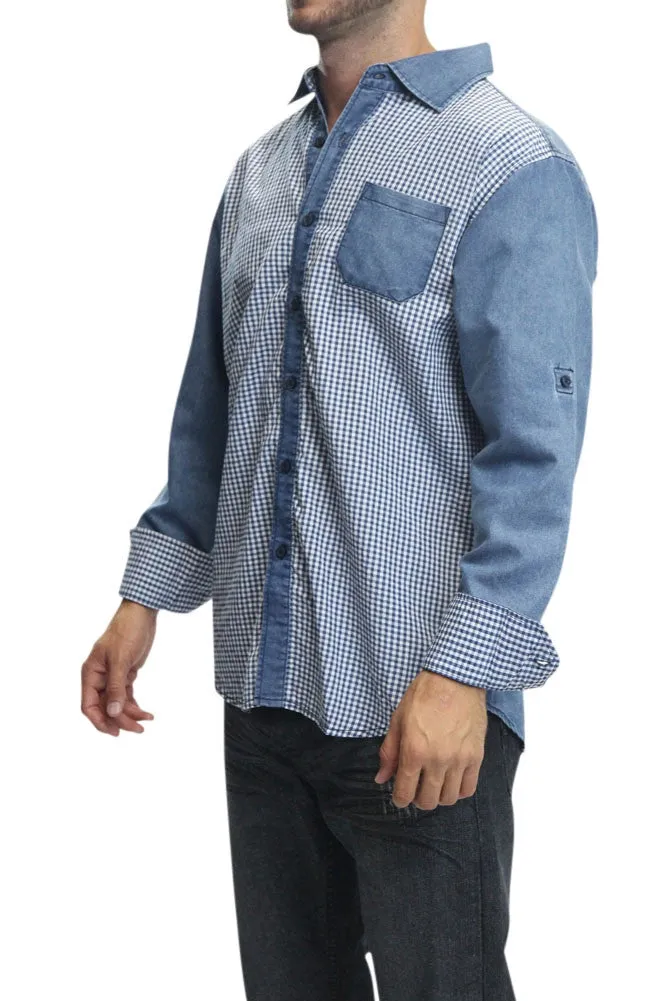Washed Denim Button Up Shirt