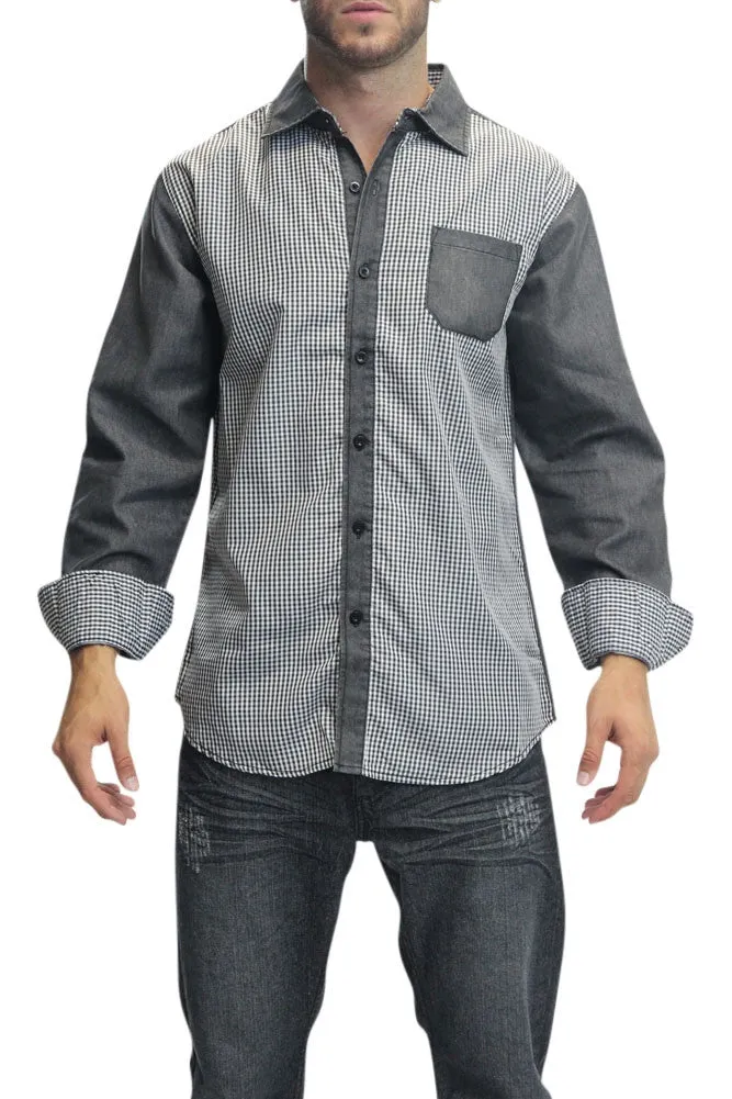 Washed Denim Button Up Shirt