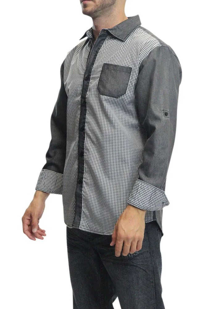 Washed Denim Button Up Shirt