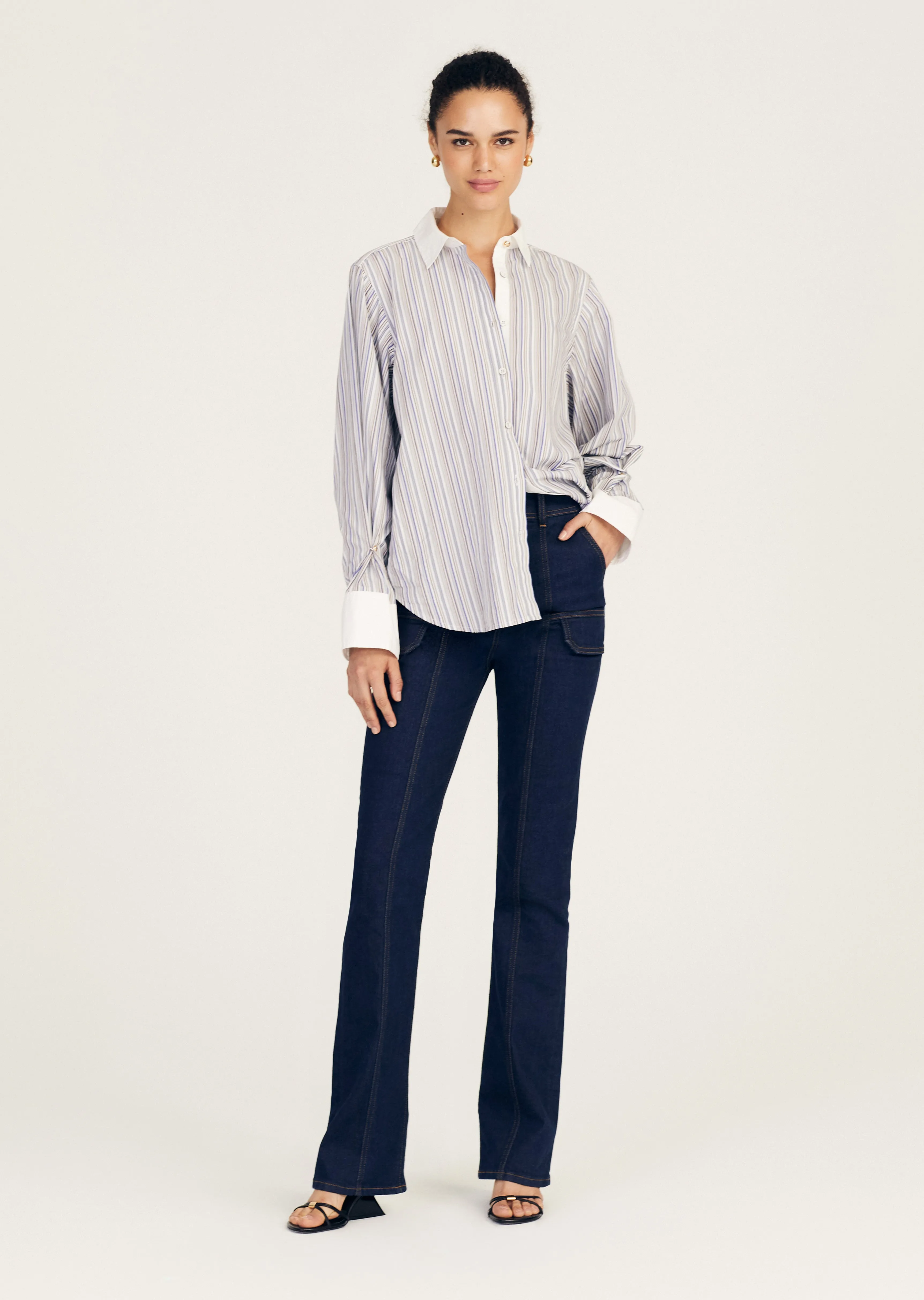 Wesley Shirt - Seine Blue Multi