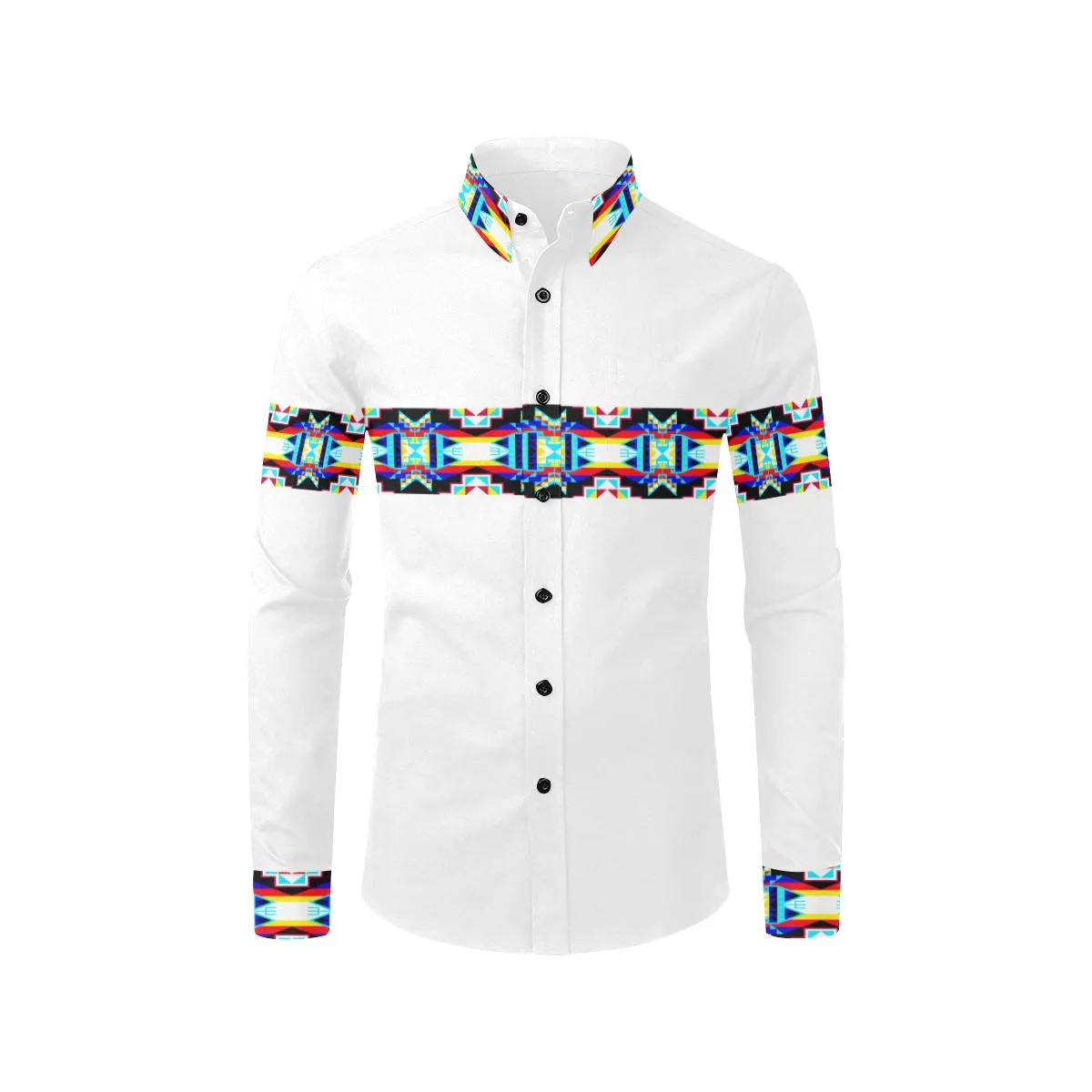 White II Blanket Strip I Dress Shirt
