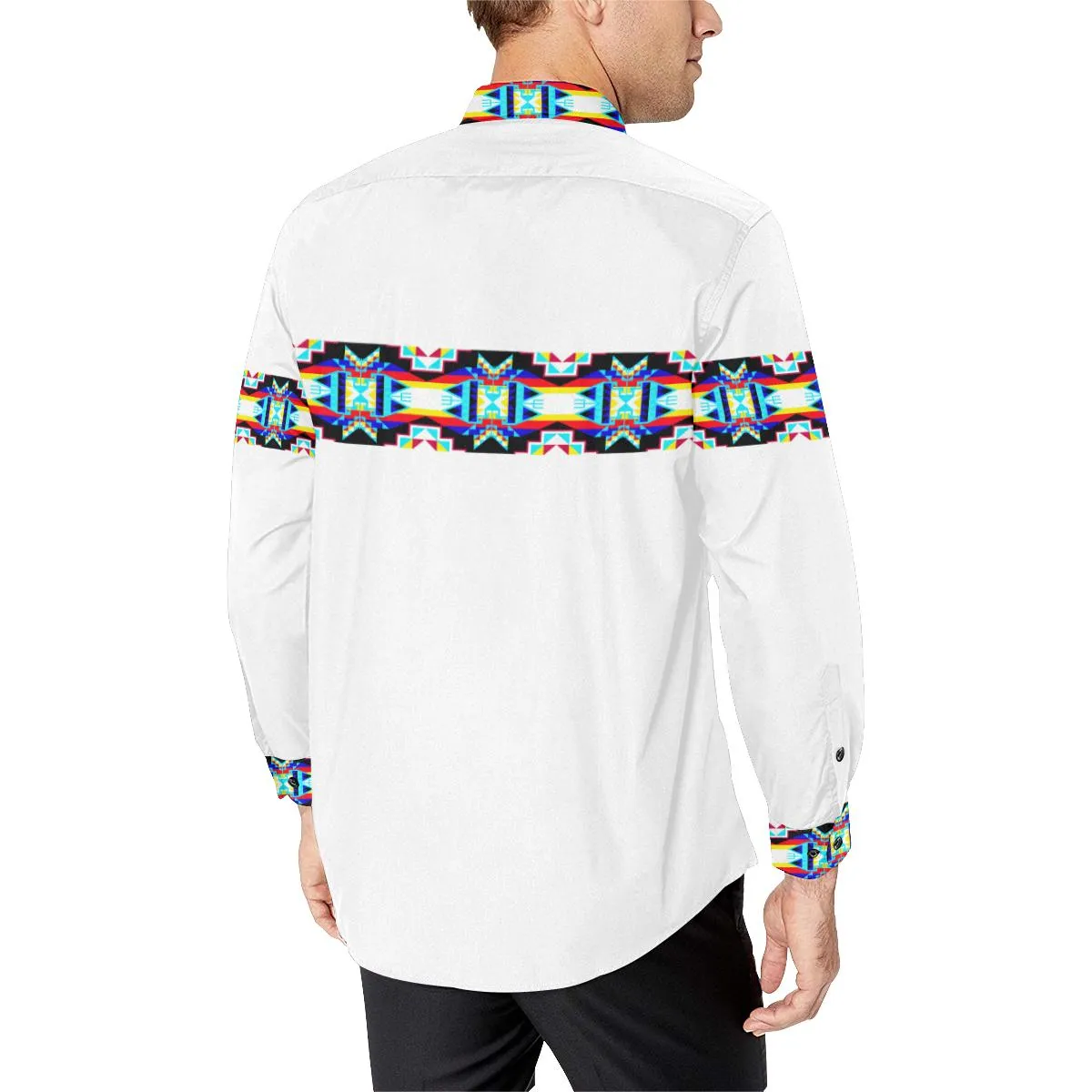 White II Blanket Strip I Dress Shirt