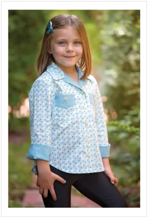 WILLOW SHIRT casual shirt pdf sewing pattern for boys & girls sizes 4-14 years