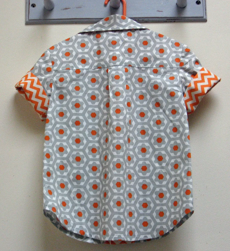 WILLOW SHIRT casual shirt pdf sewing pattern for boys & girls sizes 4-14 years