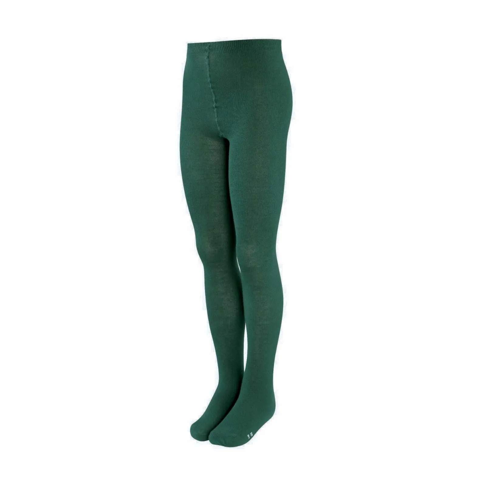 Winter School Cotton Tights - Green