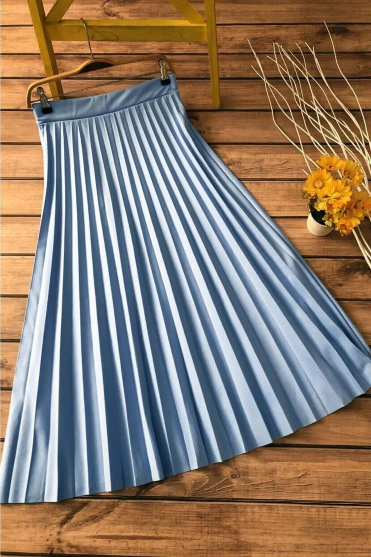 Women-s Black Patterned Long Skirt