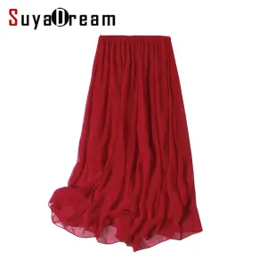 Women Silk Long Skirt