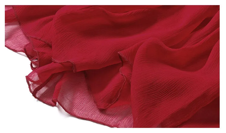 Women Silk Long Skirt