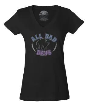 Women's All Bad Days Vneck T-Shirt