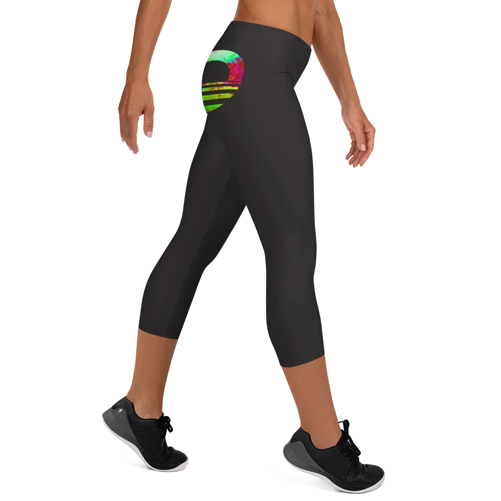 Women's Capri Tights - Nebula