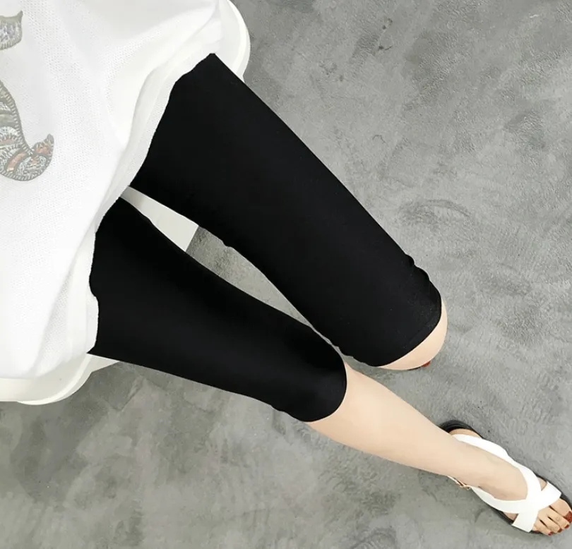 Women's Casual Spandex Thin Plus Size Leggings