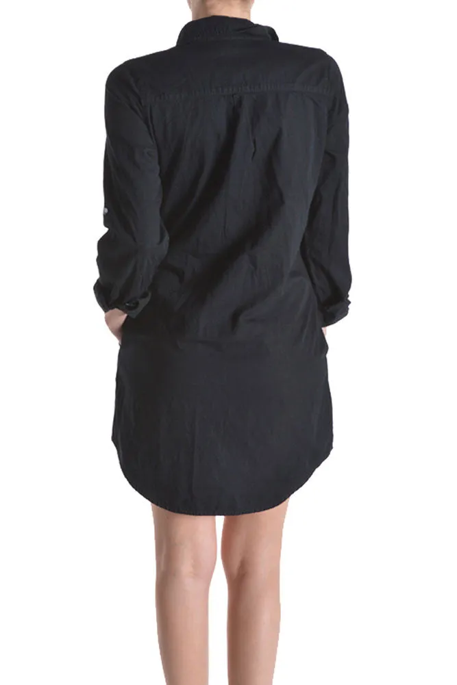 Women's Colored Denim Shirtdress