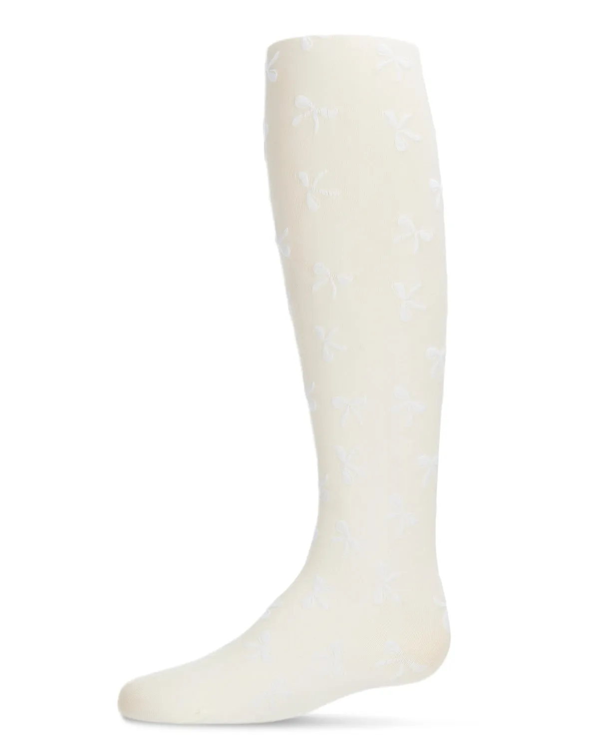 Women's Flocked Sassy Bow Nylon Tights