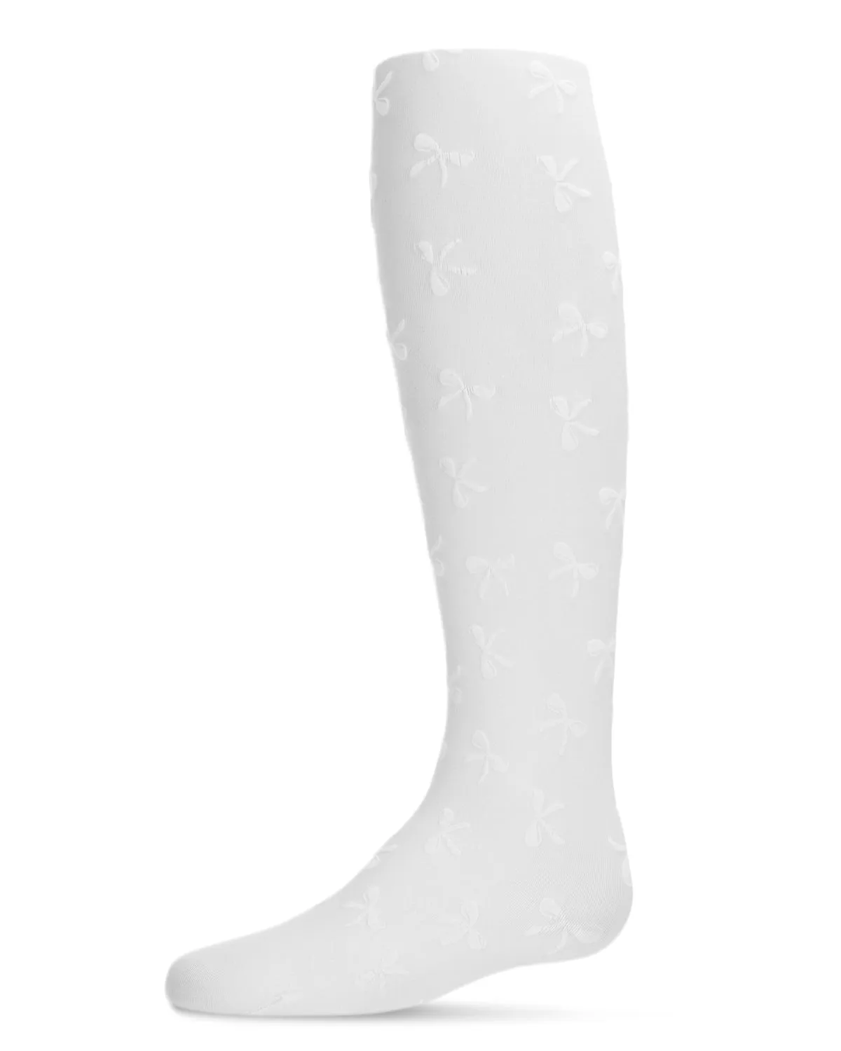 Women's Flocked Sassy Bow Nylon Tights