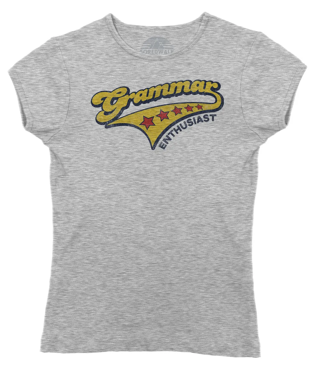 Women's Grammar Enthusiast T-Shirt - Funny Grammar Shirt