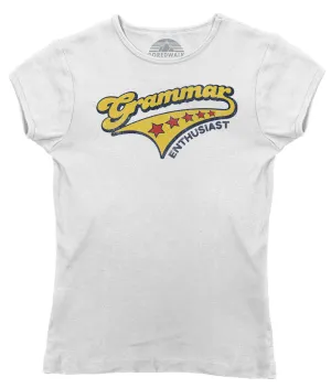 Women's Grammar Enthusiast T-Shirt - Funny Grammar Shirt