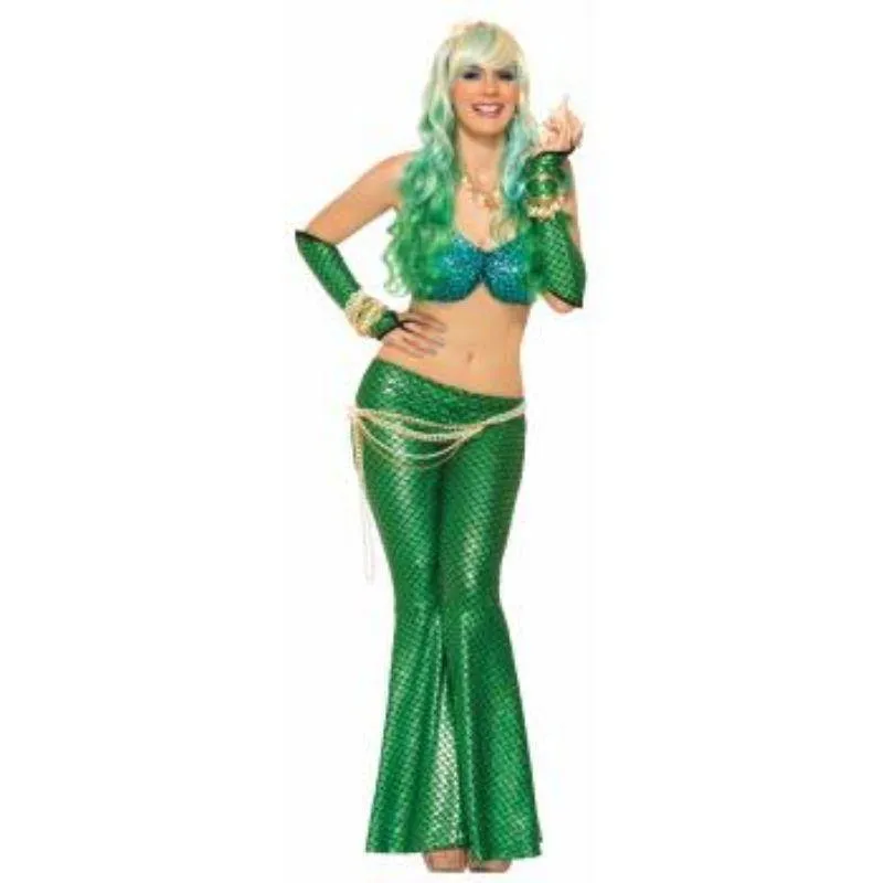 Womens Green Mermaid Leggings