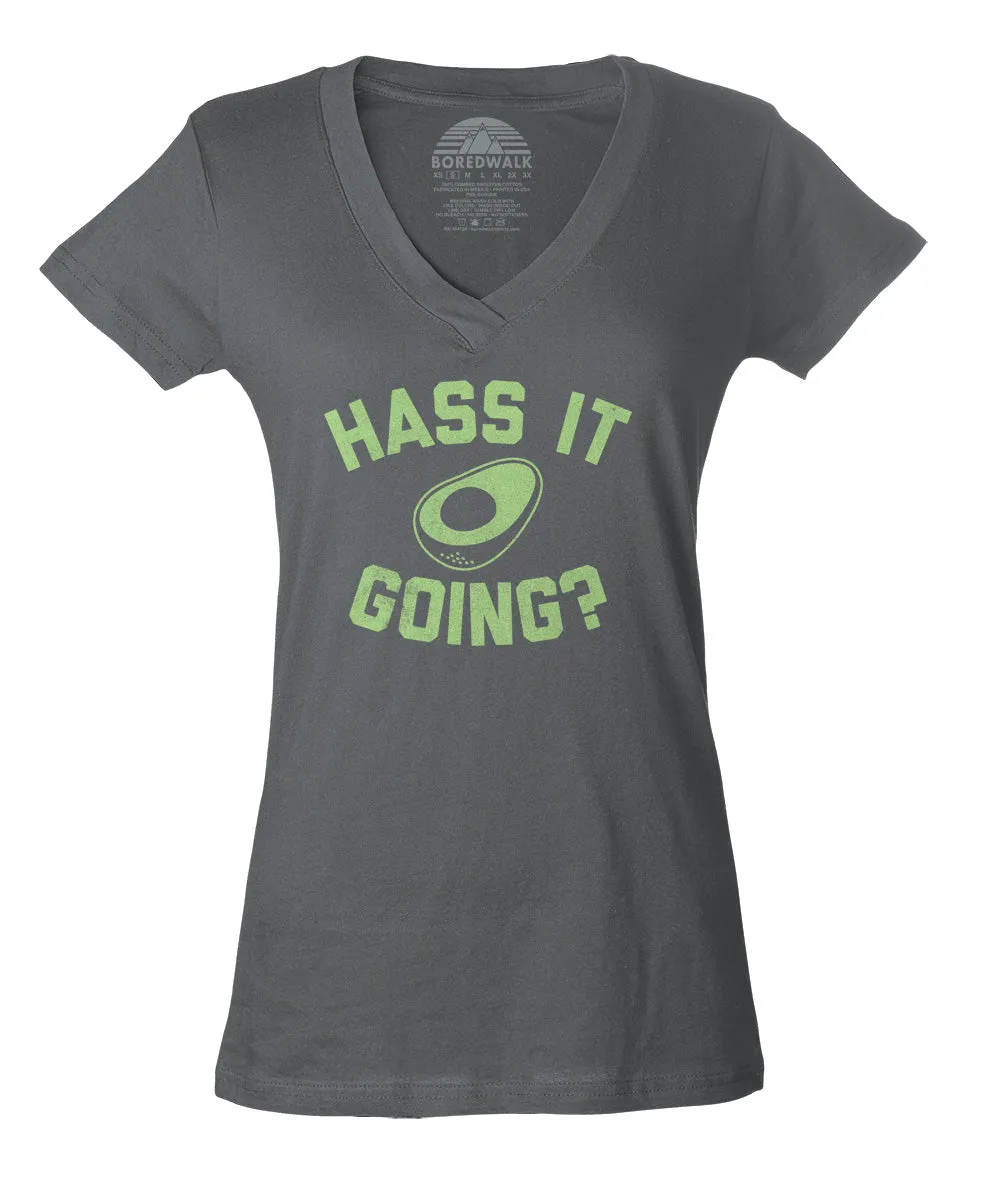 Women's Hass It Going Avocado Vneck T-Shirt