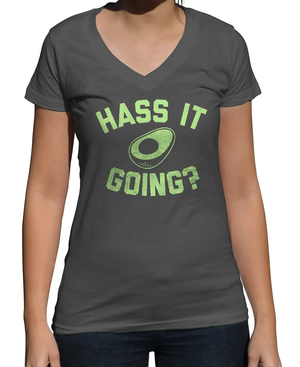 Women's Hass It Going Avocado Vneck T-Shirt