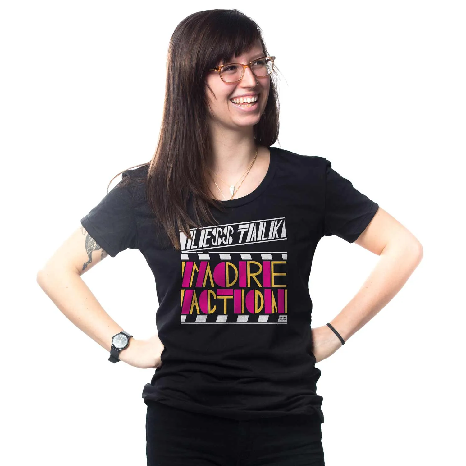 Women's Less Talk More Action T-shirt