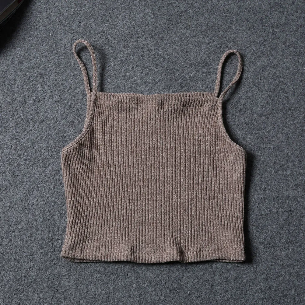 Women's Sleeveless Knitted Tops