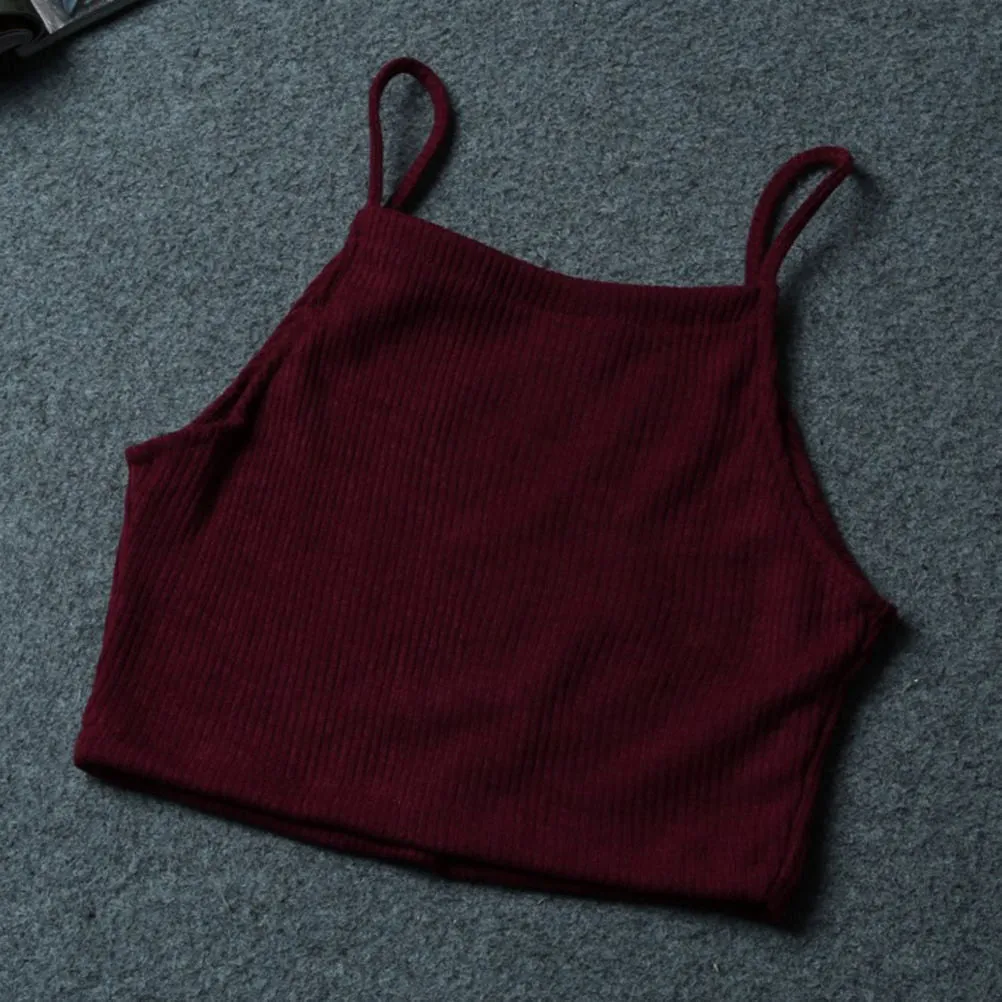 Women's Sleeveless Knitted Tops