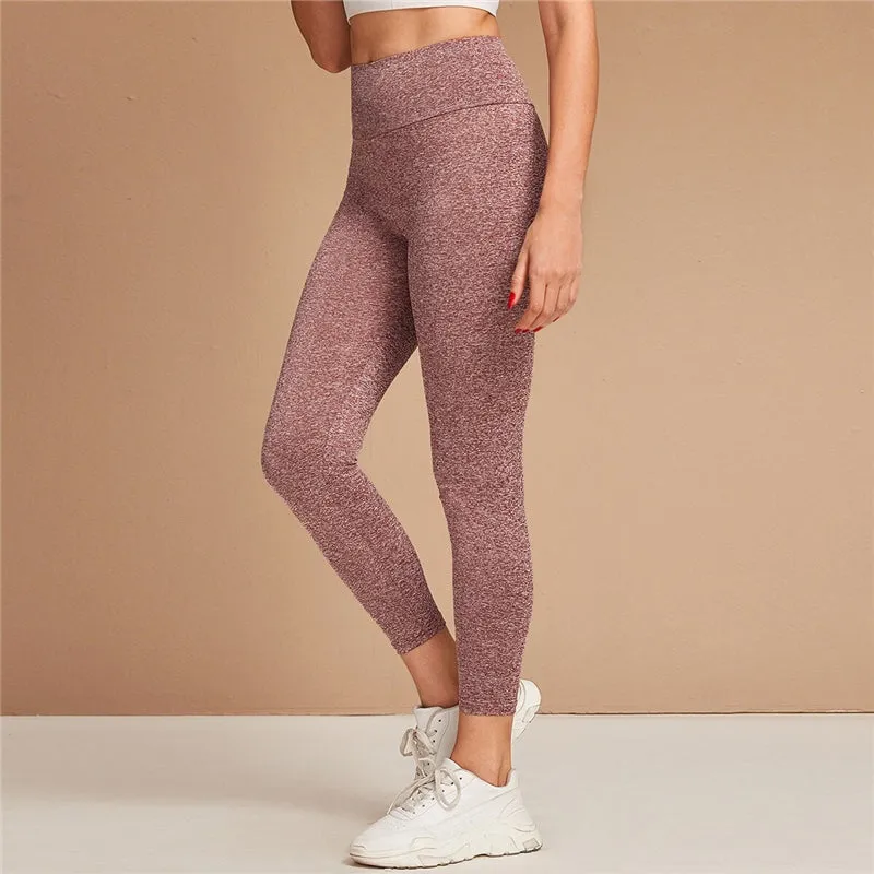 Women's Summer/Autumn Casual Spandex Mid-Waist Leggings