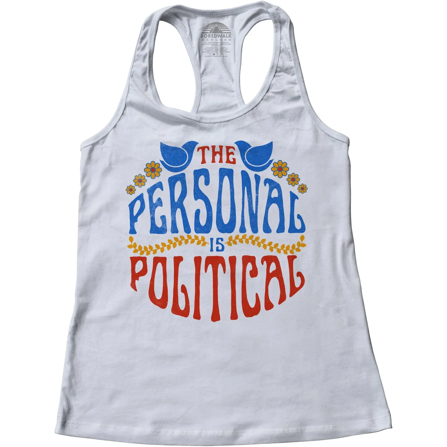 Women's The Personal is Political Racerback Tank Top