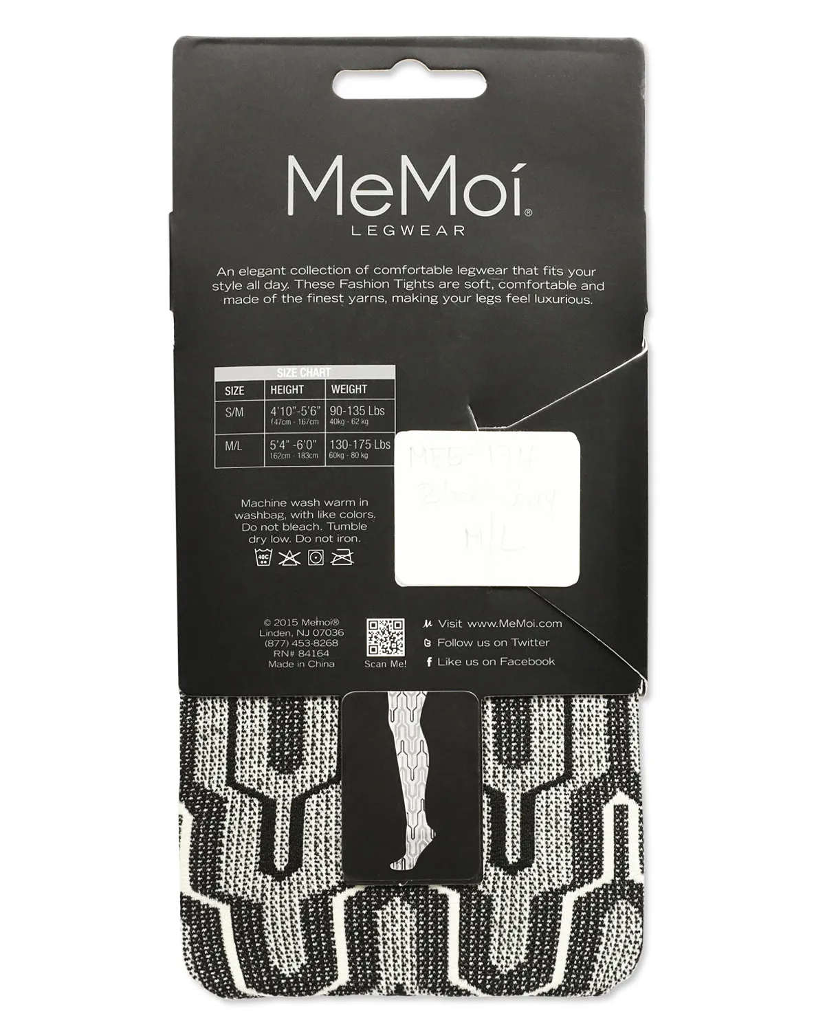 Women's Tower Line Opaque Nylon Tights