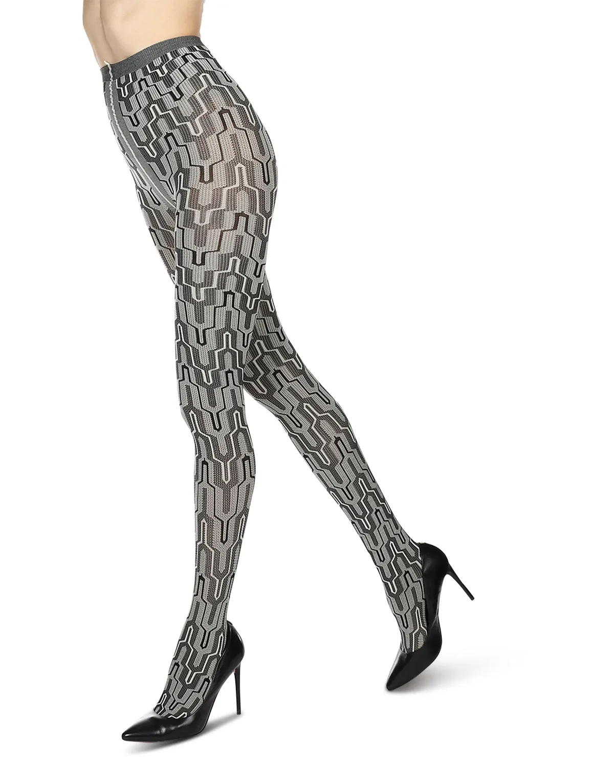 Women's Tower Line Opaque Nylon Tights