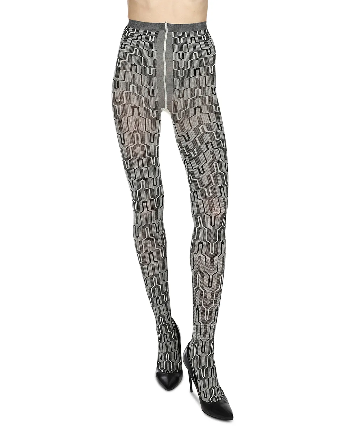 Women's Tower Line Opaque Nylon Tights