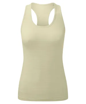Womens TriDri® recycled seamless 3D fit multi-sport flex vest | Sage Green Melange