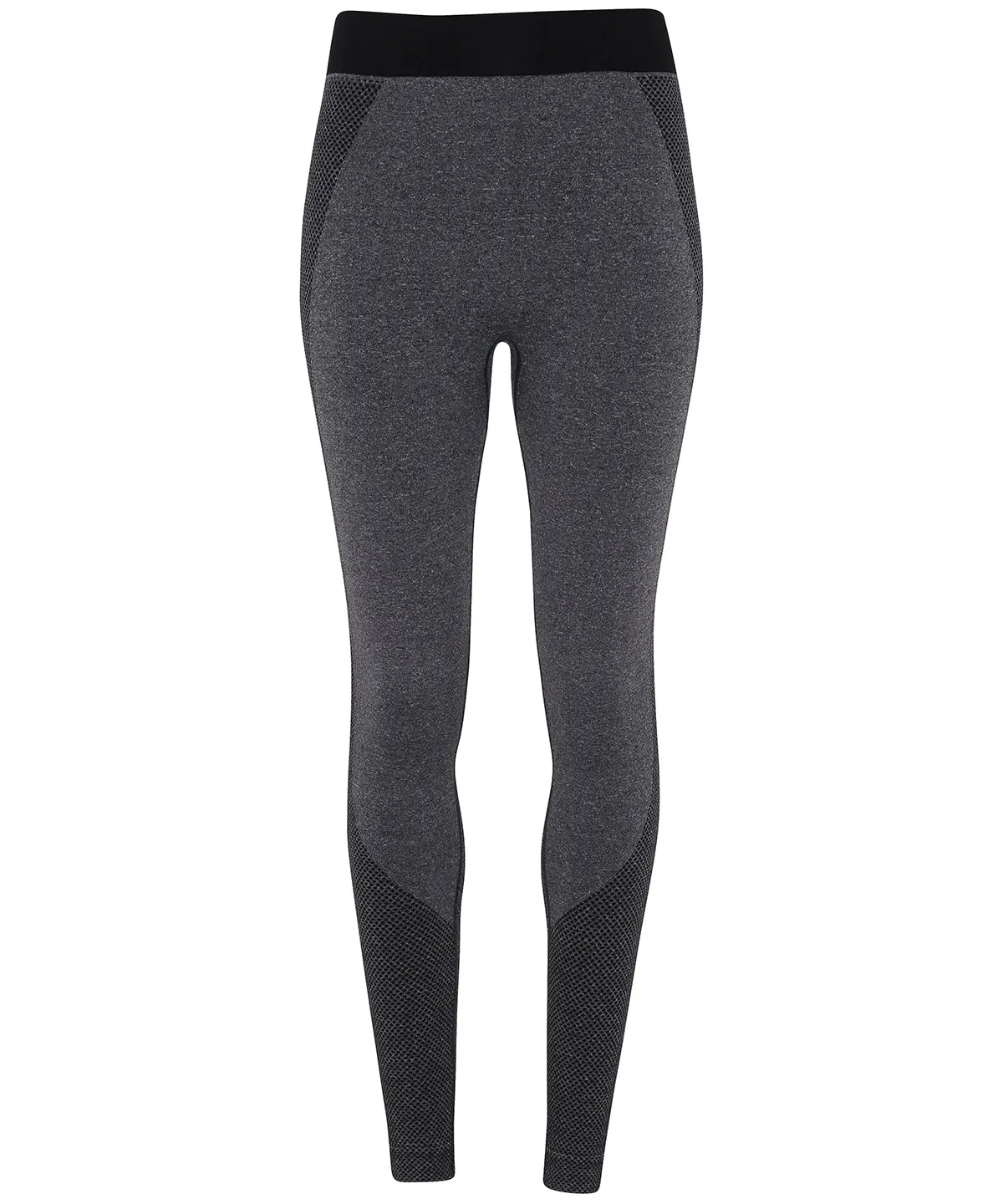 Womens TriDri® seamless 3D fit multi-sport sculpt leggings | Black Melange